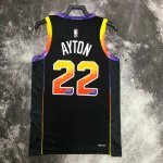 NBA 22 Ayton Phoenix Suns noir 2022-23 Statement Edition Maillot imprimé